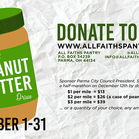 11th Annual Parma Peanut Butter Drive benefits local non-profit All Faiths Pantry