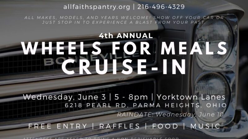 4th Annual Wheels for Meals Cruise-In